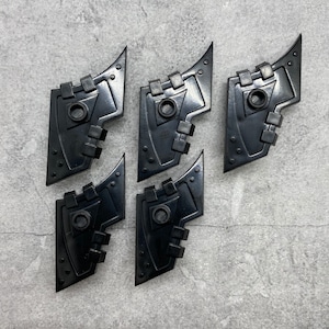 5-pack Custom Wing Shield Black lot for Minifigures | gc14373 |  Minifigure NOT Included Blocks Compatible