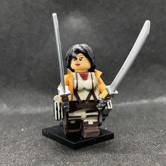 Handcrafted MOC Female Killer of Titans Sculpted Custom Anime Minifigure  Japanese Animation Character 