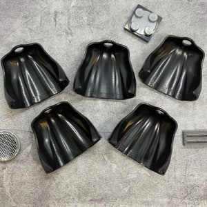 5er Pack Custom Hard Black Cape Lot für Lego Minifiguren | A70955 |  Minifigur NICHT INBEGRIFFEN Blöcke Kompatibel für