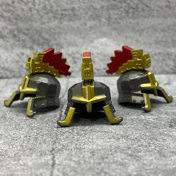 Custom Dwarf King Helmet lotr lot for Minifigures | B10b222 dwarf helm |  Minifigure NOT Included Blocks Compatible accessories gray