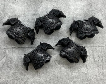 5-pack Custom Kings Knight Armor Black lot for lego Minifigures | C50947 | elf elven Blocks Compatible weapons accessories