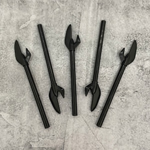 5-pack Orc Spear Black Bardiche lot for Minifigures | B80975 |  Minifigure NOT Included Blocks Compatible