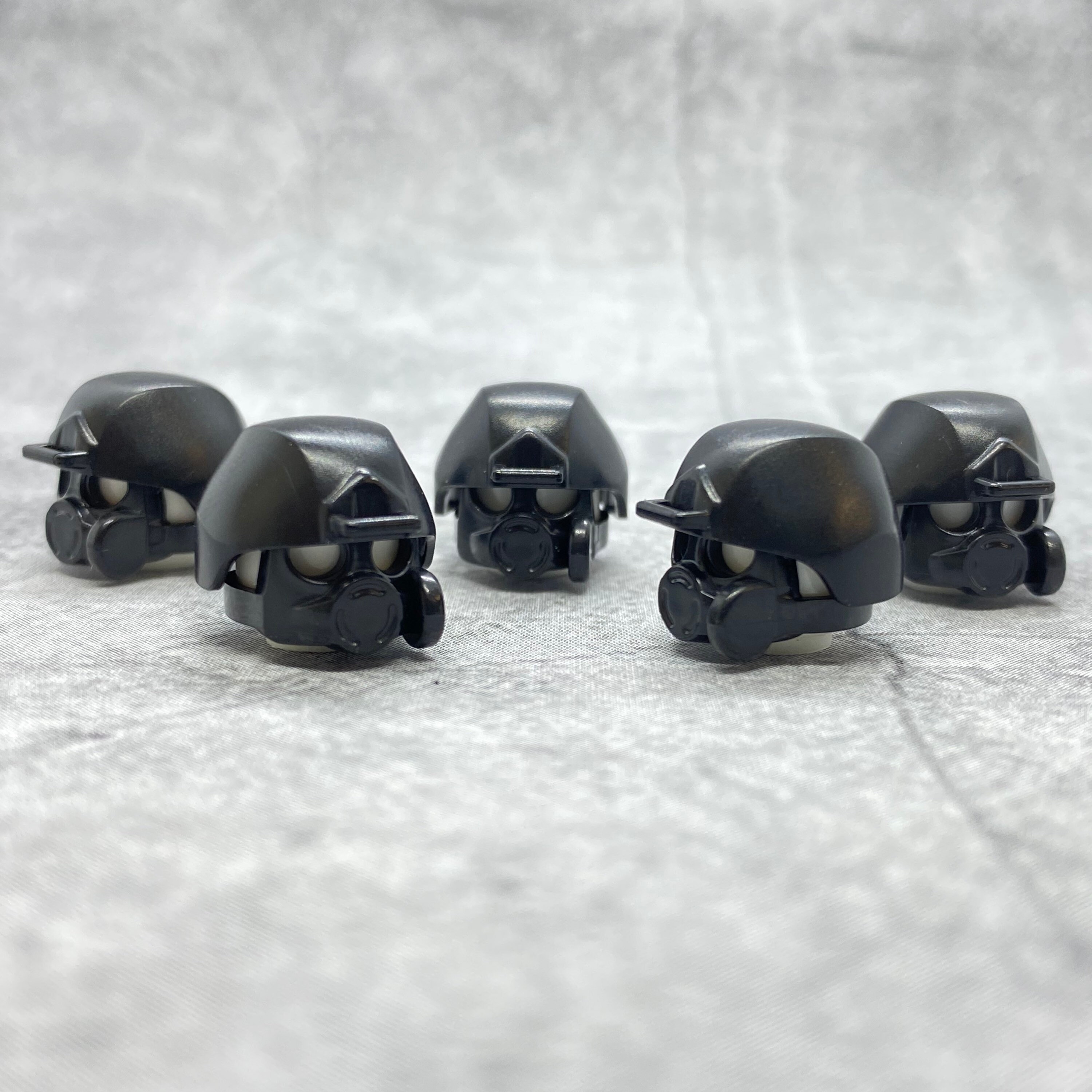 ミニフィギュア用カスタムS10ガスマスク（ヘルメット付き）5個パック
