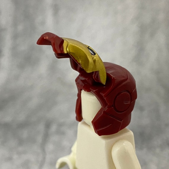 Custom Classic Iron Man Helmet for Lego Minifigures Conf01 Minifigure NOT Included DIY Blocks Compatible Weapons Accessories Etsy Canada