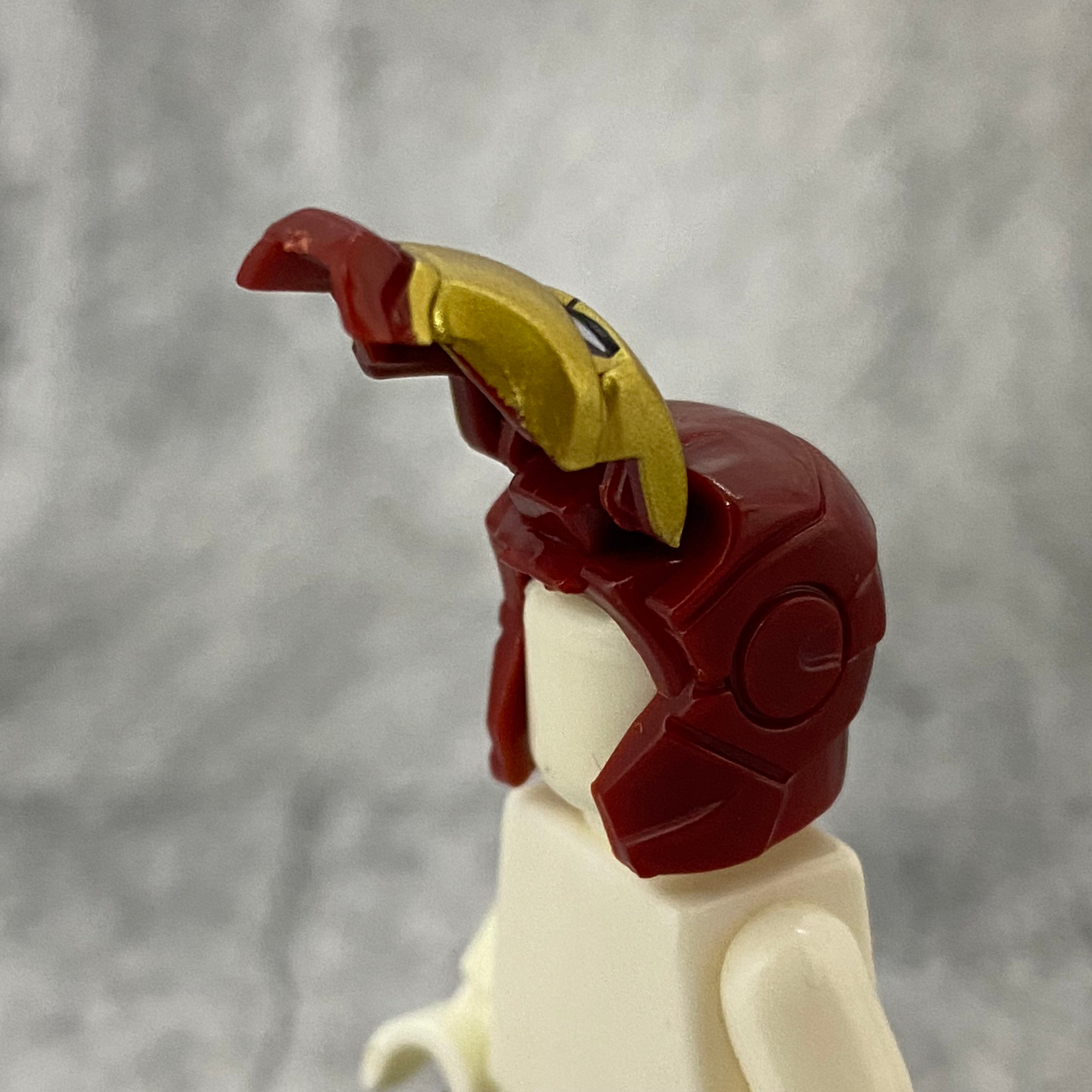 Custom Classic Iron Man Helmet for Lego Minifigures Conf01
