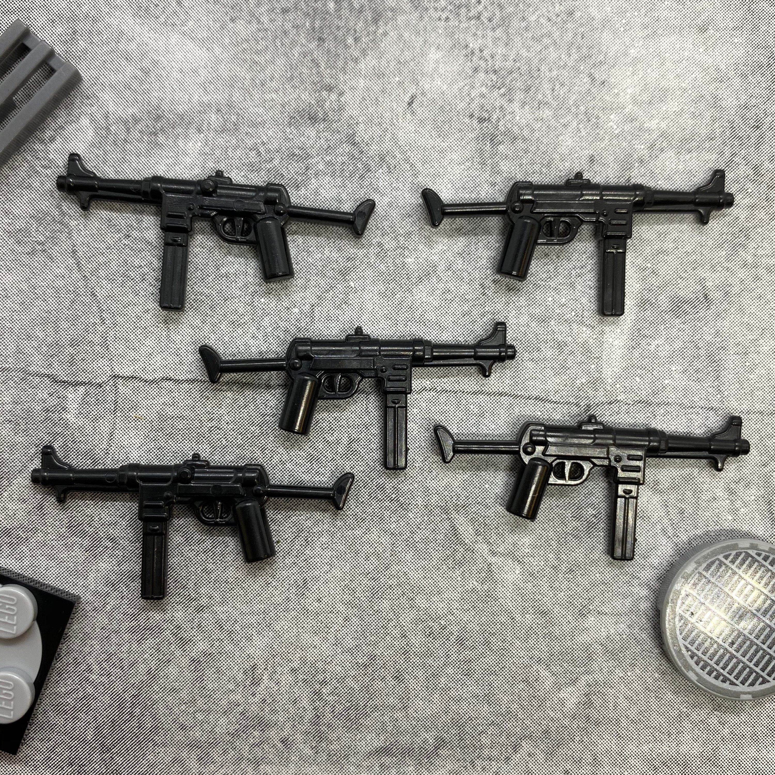 5 pack Custom Gun MP40 Sub Machine Gun Lot for Minifigures B54156 Minifigure NOT Included Blocks Compatible Etsy Hong Kong