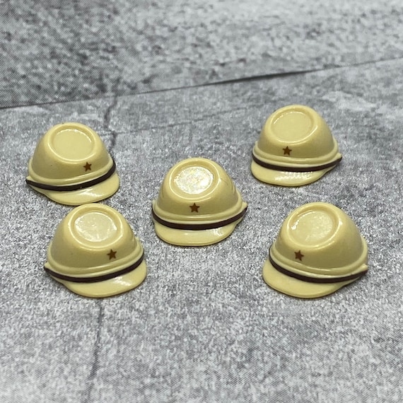5-pack Japanese Light Tan WW2 Hat lot for lego Minifigures