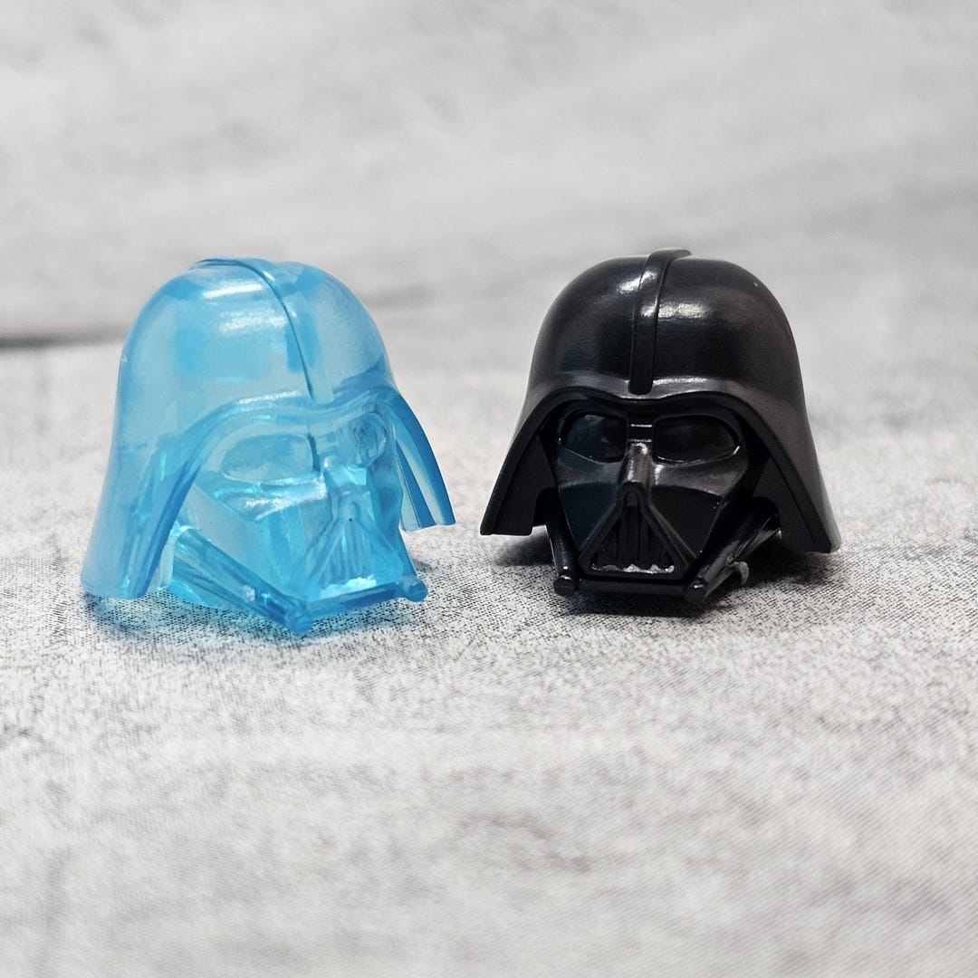2-pack Custom Darth Vader Helmet Black & Trans for Lego Minifigures ...