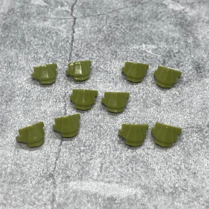 5-pack light green custom Knee Pads (5 pairs) lot for Minifigures | b47061 shin guards | Blocks Compatible accessories