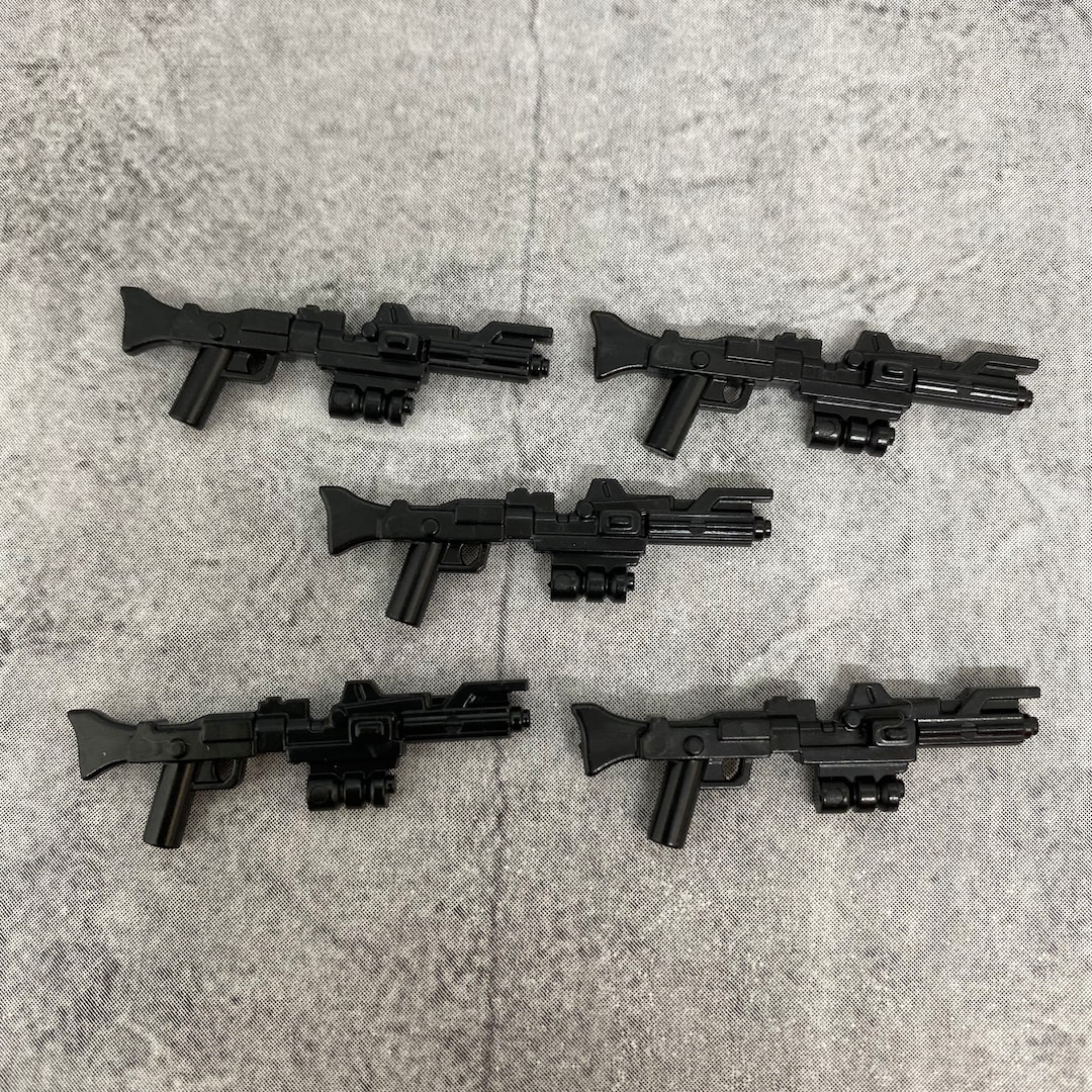 5 pack Custom DC 15 Clone Trooper Blaster Rifle Lot for Lego Minifigures A6b521 Blaster Minifigure NOT Included Diy Dc15 Gun Etsy