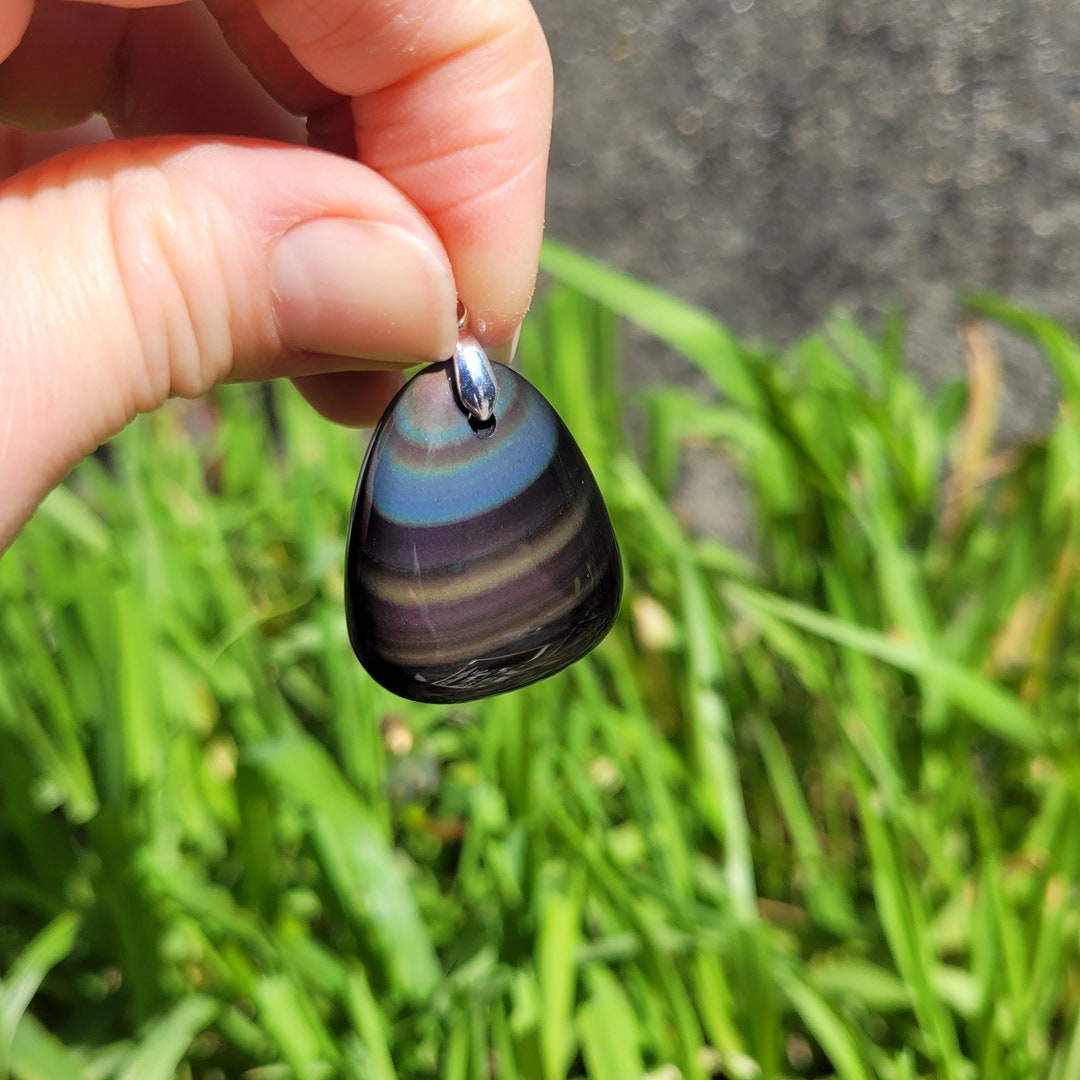 Pendentif Obsidienne Œil Céleste - Élégance et Protection