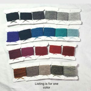 Cashmere Darning Yarn - 2 ply - Reclaimed for mending or Swiss Darning - Eco Friendly - Upcycled Recycled - 5 yards of ONE COLOR