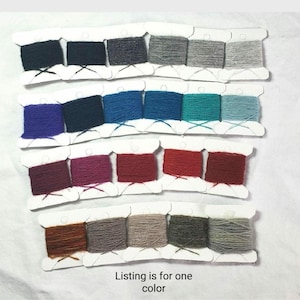 Cashmere Darning Yarn - 2 ply - Reclaimed for mending or Swiss Darning - Eco Friendly - Upcycled Recycled - 10 yards of ONE COLOR.