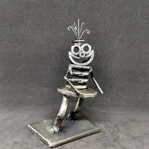 Welding Art Doll: OOAK Metal Sculpture, Contemporary Art