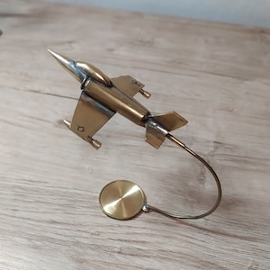 fighter aircraft model brass Trench Art