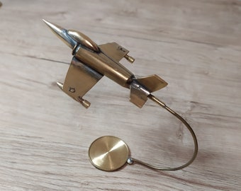 fighter aircraft model brass Trench Art