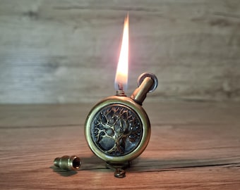 Vintage Petrol Lighter Handmade Steampunk brass