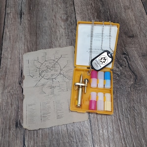 Stalker set Metro 2033 stalker Reiseapotheke Tokenkarte Petrol Feuerzeug Merto SPARTA Post Apocalyptic