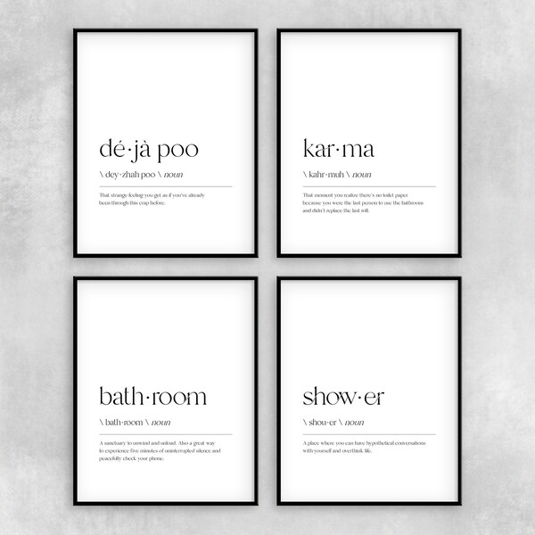 Bathroom Wall Art Etsy