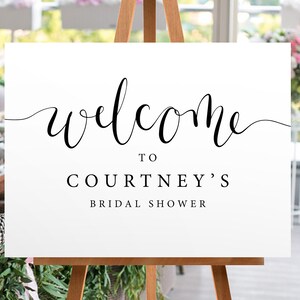 Bridal Shower Welcome Sign, Bridal Shower Signs - DIGITAL FILE ONLY