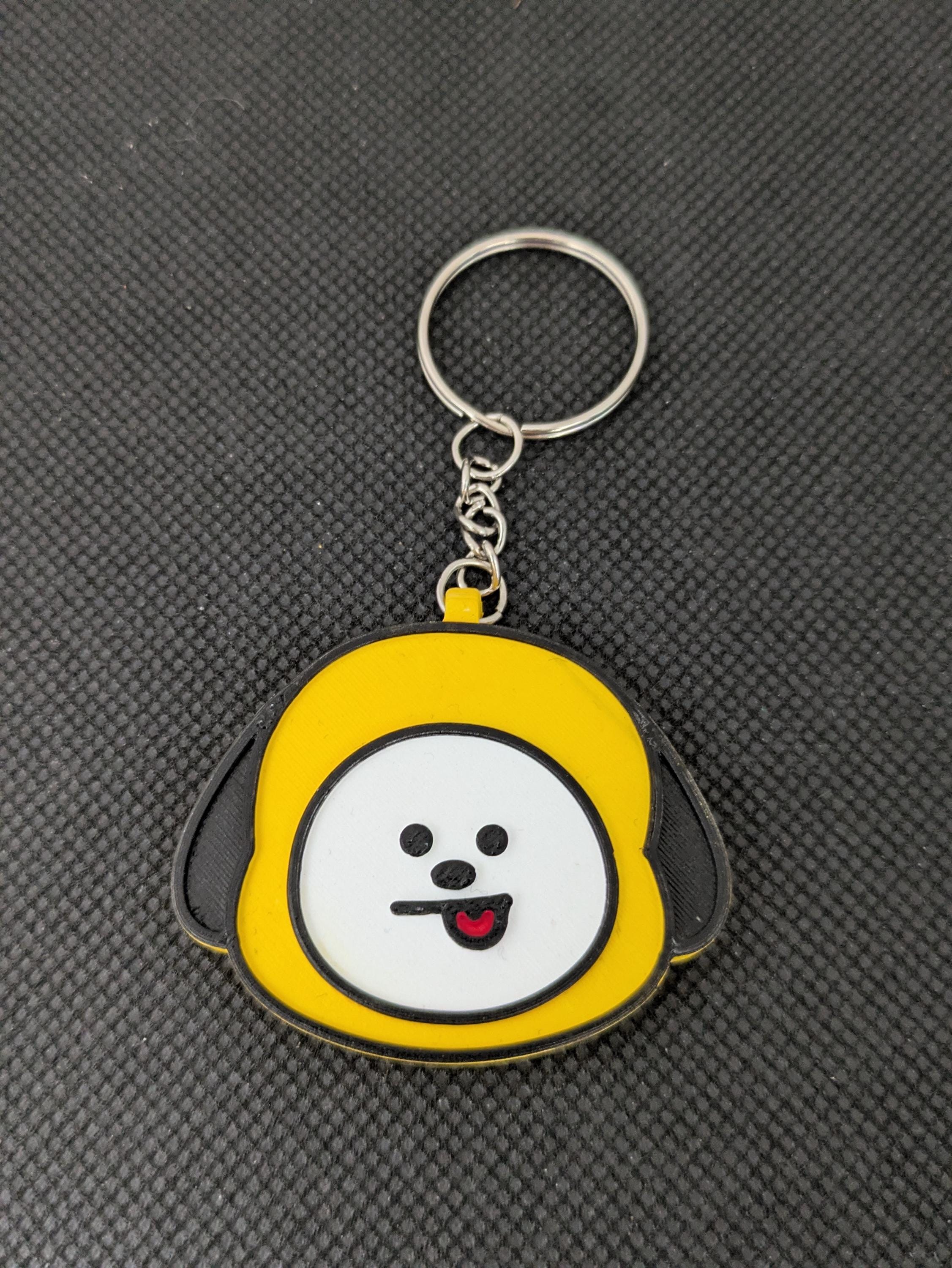 BTS BT21 CHIMMY Keychain | Handmade 3D Printed Kpop Keyring, Fan