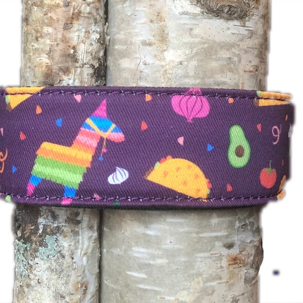 Fiesta dog collar martingale or buckle