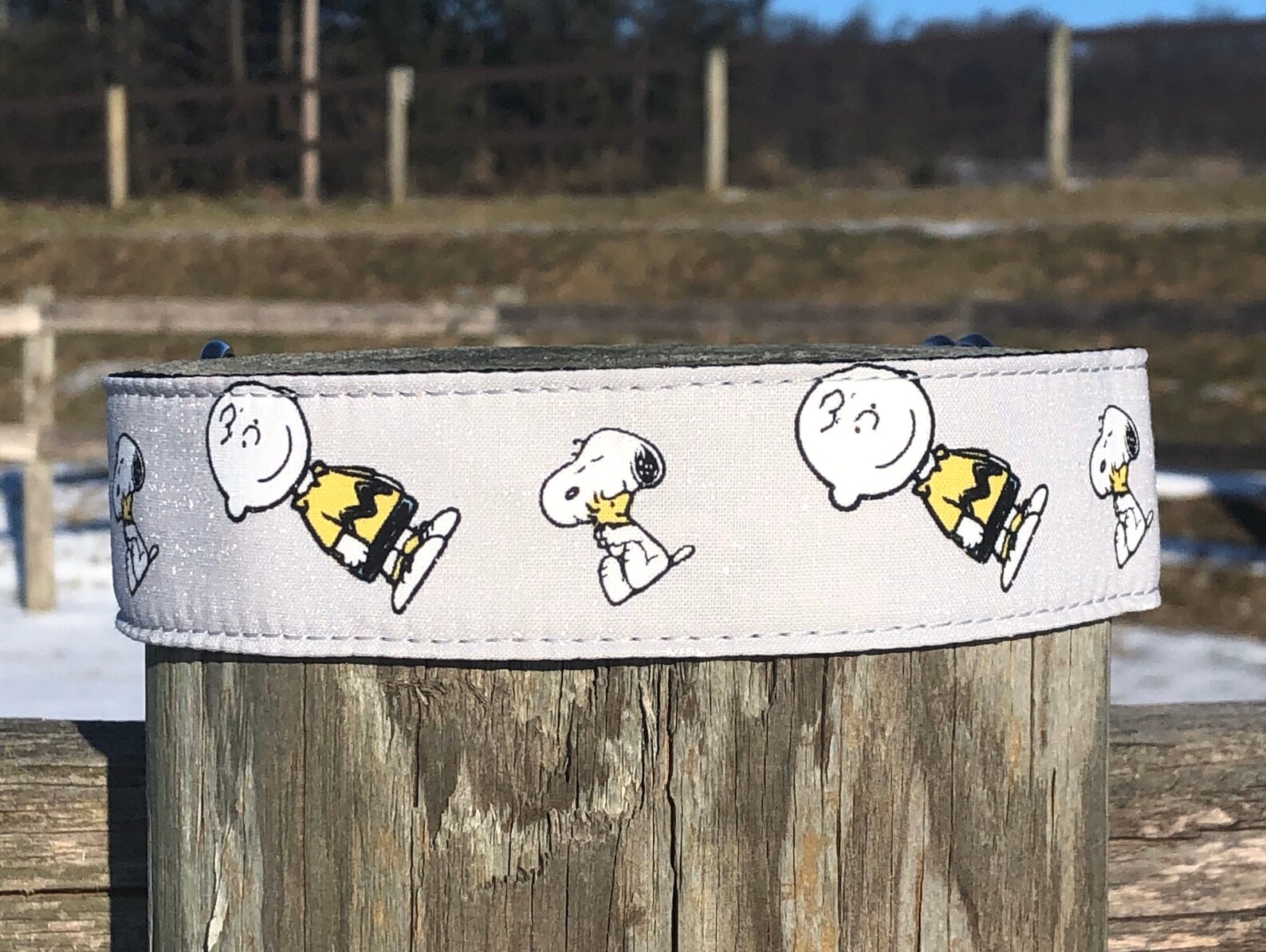 Charlie Brown and Snoopy Dog Collar Martingale or Buckle Etsy