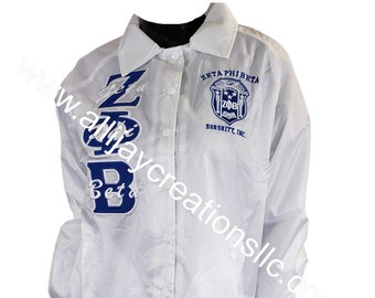 Royal Blue and White Custom Line Number Greek T-shirt , Long Royal Blue and White Custom Line Number Greek T-shirt , Long