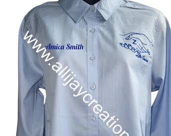 NEW - Amicae Long Sleeve Collar Dress Shirt