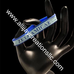 Amicae Light Blue/Royal Blue Silicone Bracelet