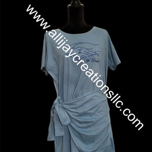 Amicae Embroidered Logo Sarong Dress