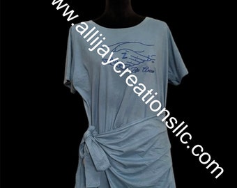 Amicae Embroidered Logo Sarong Dress