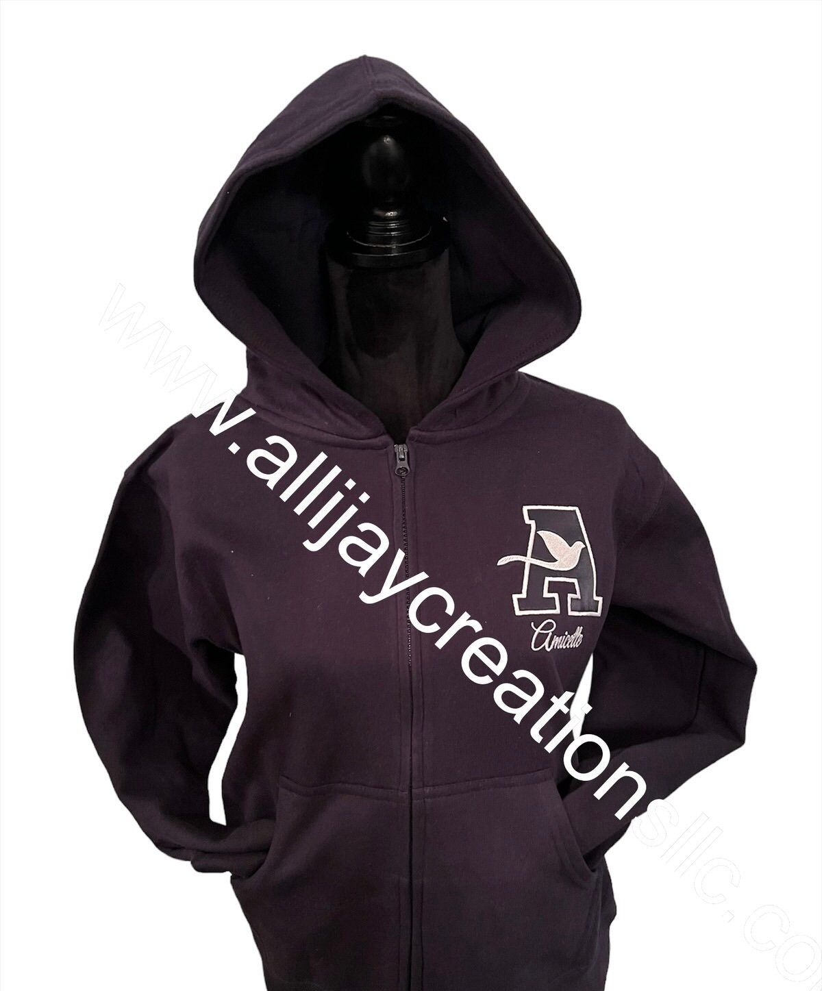 【AMI】 Armid Koych Embroidered Hooded Sweatshirt s-l1200.jpg