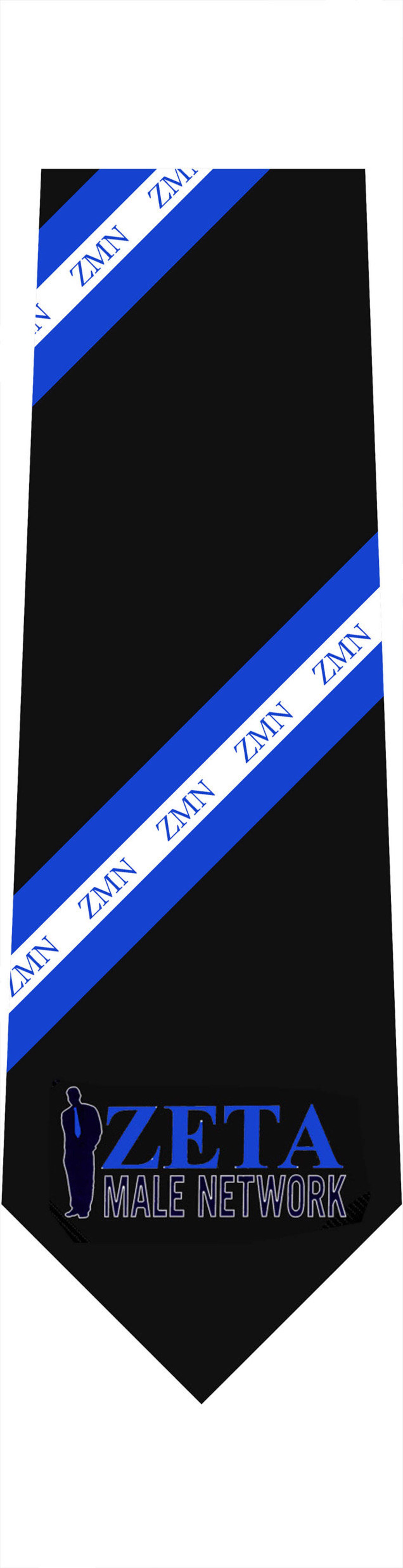 Zeta Male Network Embrodered Tie Etsy