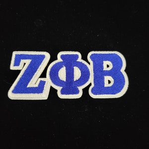 Parche de letra griega Zeta Phi Beta