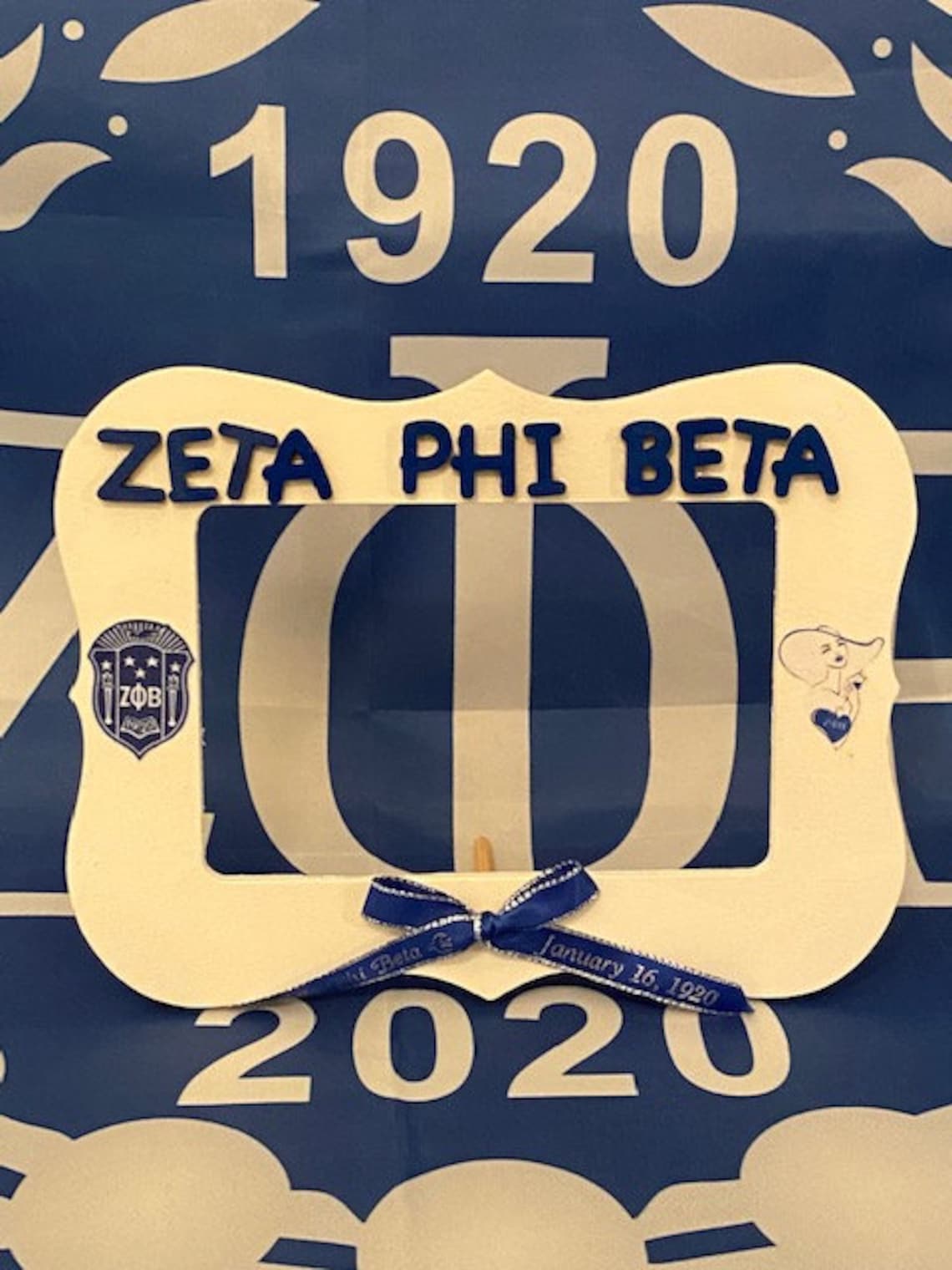 Zeta Phi Beta Sorority Inc. Picture Frame Etsy