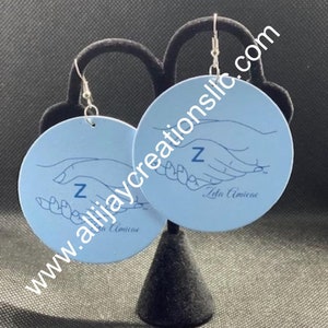 Zeta Amicae Wood Earrings