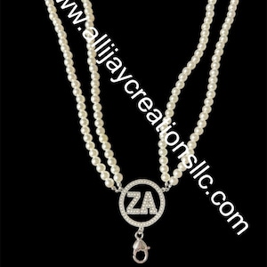 NEW - Amicae White Two Strand Pearl Lanyard