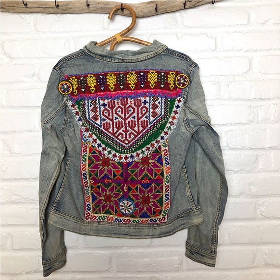 beaded denim jacket