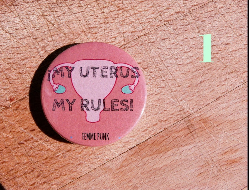 Pack of badges with feminist phrases feminist slogans image 2