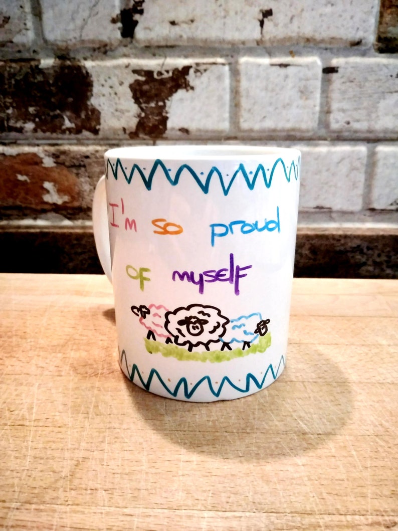 Feminism cup Feminist Mug Feminist cup Feminist Mug I'm so proud of myself Pride Mug I feel pride self-love imagem 2