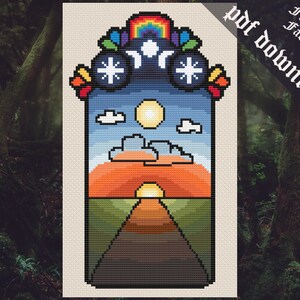 Rainbow Stained Glass Series - Sunset