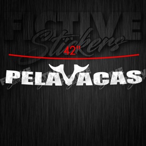Pelavacas Logo Chalino Sanchez Corridos Sticker 42&quot; large windhsield decal