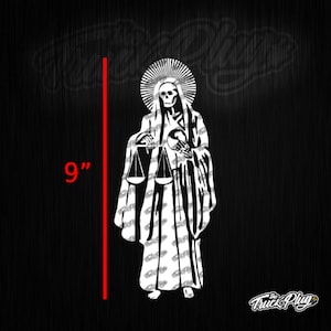 Santa Muerte / Holy Death 8&quot; Sticker Decal