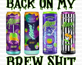 Alani Witches Brew, New 2025, Halloween, alani nu, witches brew, energy drink, drink, coquette, bows, png, svg
