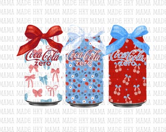 Coca Cola Zero Vierter Juli PNG SVG (Digitaler Download)