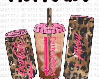 Mama Saft, Cola, Dutch Bros, Eiskaffee, Alani, Mama trinkt PNG