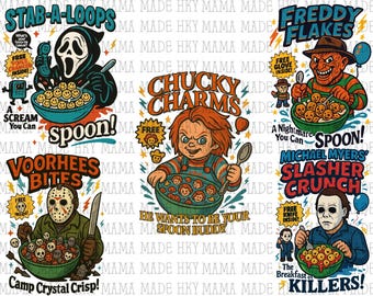 Killer Cereal, Halloween Movie, Cereal, png, svg