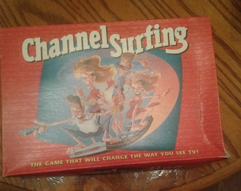 Channel Surfing a game by Milton Bradley 1994.  Television game, Television Watching Game, Television Knowledge Game, family fun night game