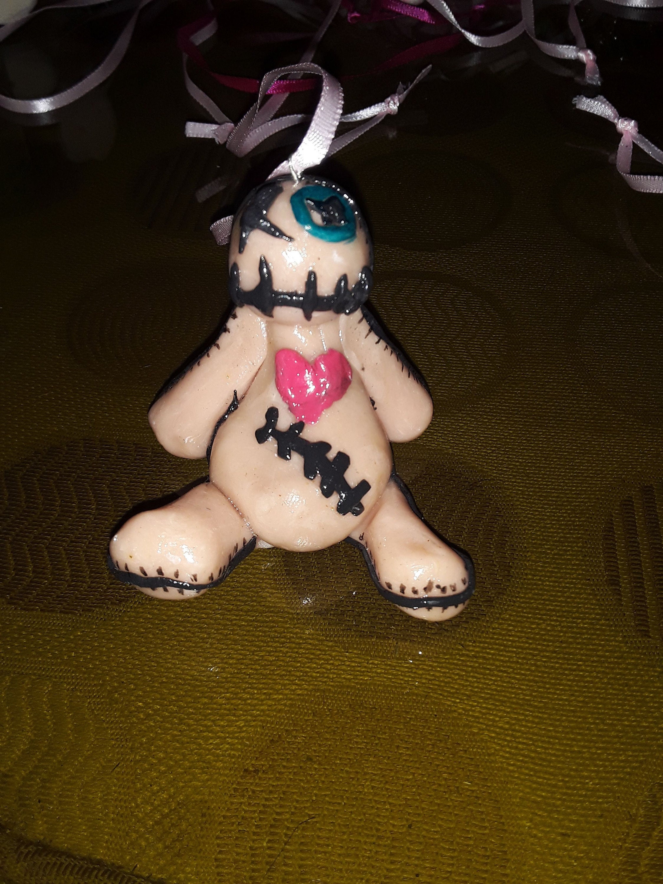 Handcrafted Polymer Clay Voodoo Doll Ornament Handmade Clay Voodoo Doll Decoration Homemade Clay Voodoo Doll Knick Knack Etsy